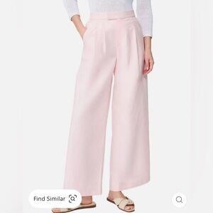 NWT J.McLaughlin Amal Linen-Blend Wide Leg Pant Pink Size 8